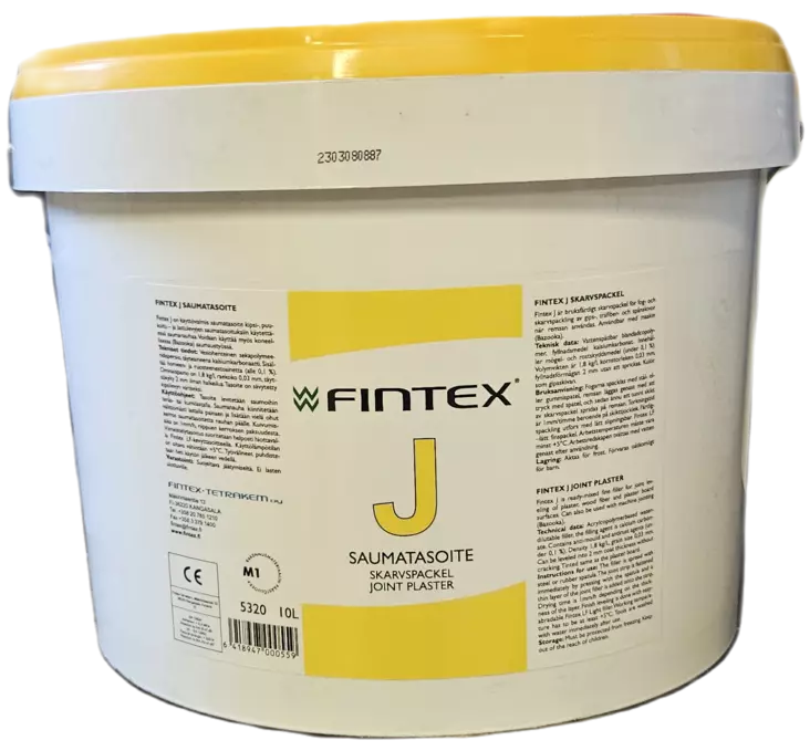 Fintex J saumatasoite 10 l - Valmis seinätasoitteet - 5320-10 - 1