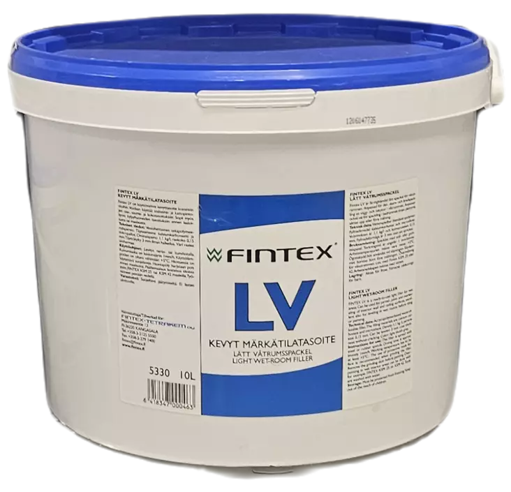 Fintex LV Märkätasoite 10L - Valmis seinätasoitteet - 5330-10 - 1