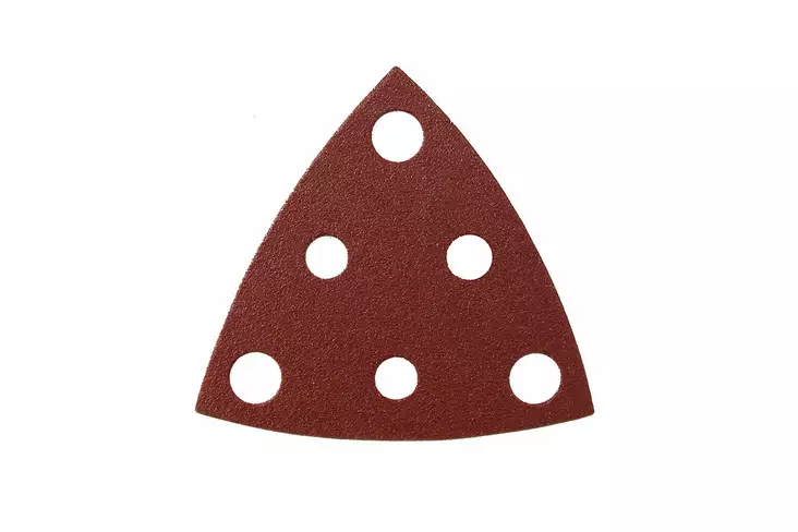 Hiomakolmio pun 81x81x81mm tarra 6R P80, 5/pakk - Hiomakolmiot - 3860100580 - 1