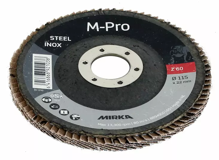 Lamellilaikka M-PRO 115x22mm Inox ZIR 80 - Lamellilaikat - 8894900180 - 1