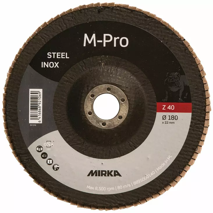 Lamellilaikka M-PRO 180x22mm Inox ZIR 60 - Lamellilaikat - 8895000160 - 1