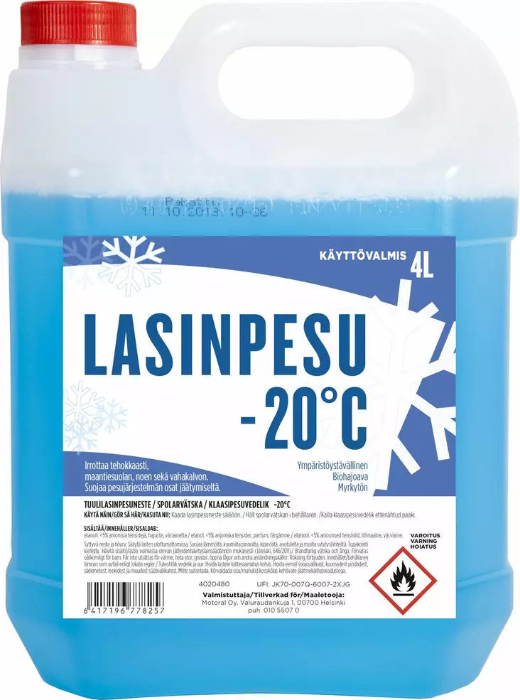 LASINPESUNESTE 4L -20°C TARJOUS 3 KPL - Rasvanpoisto ja puhdistus - 4020480 - 1