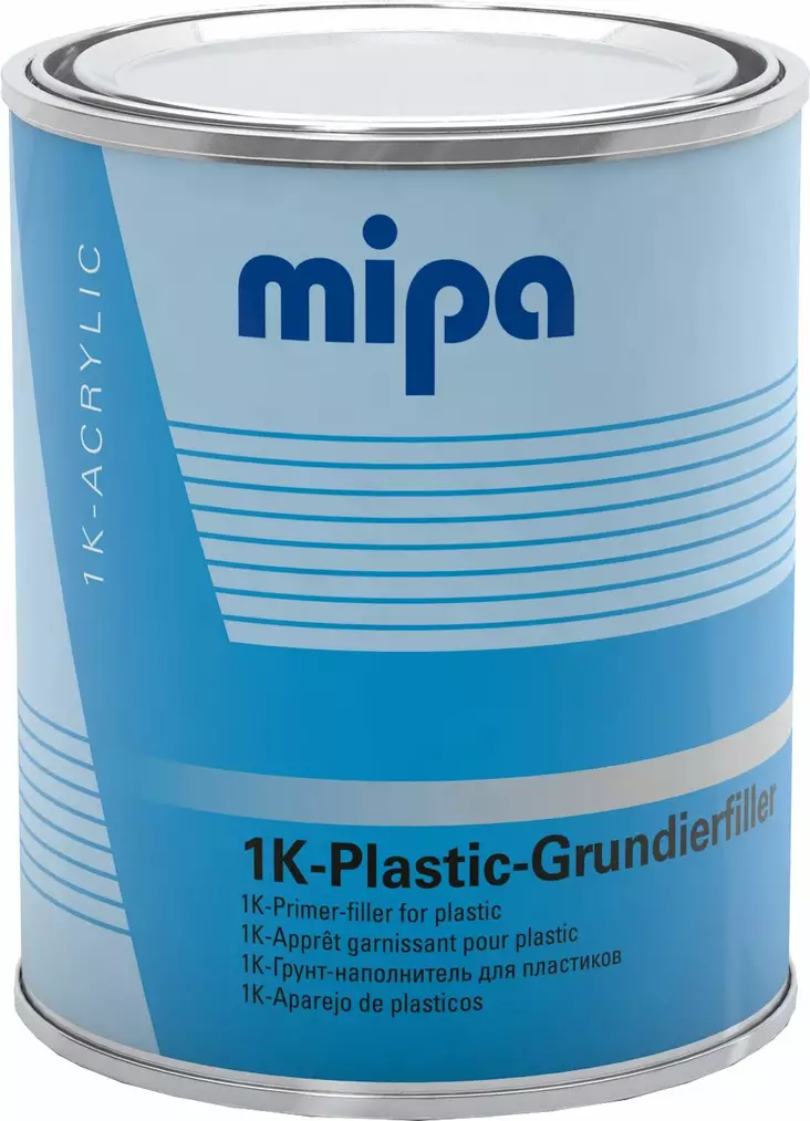 MIPA 1K PLASTIC GRUNDIERFILLER 1 LITER - Autopohjamaalit, primerit ja hiontavärit - 225210000 - 1