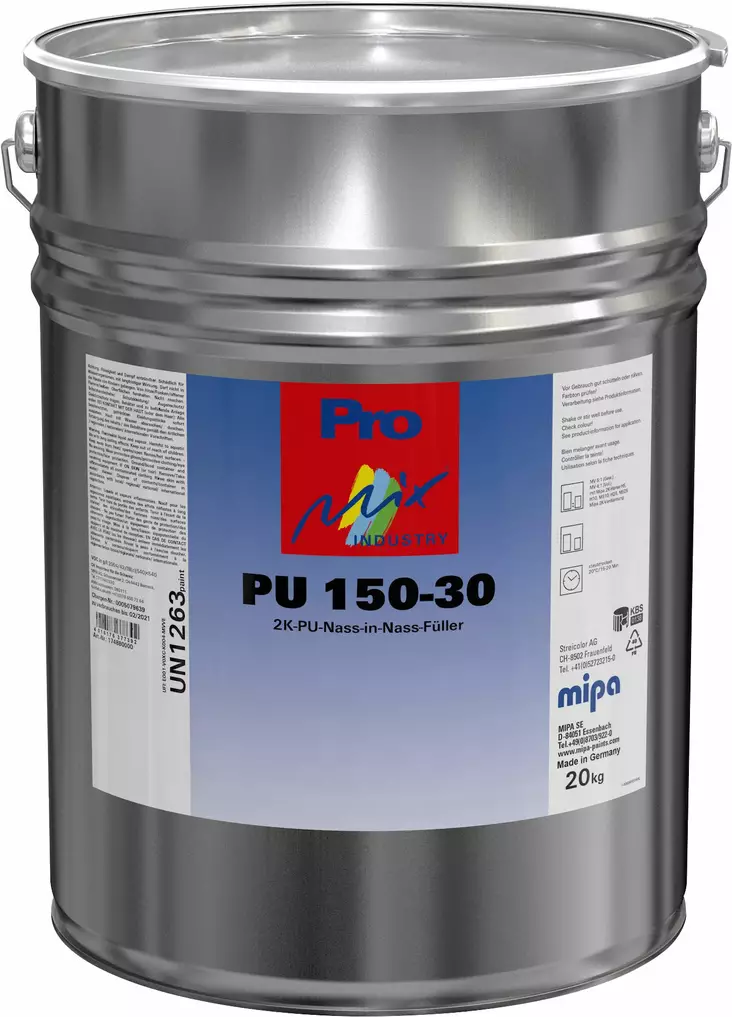 MIPA PMI PU150-30 SIDEAINE 15 KG W-O-W FILLER - Raskaskalustomaalit - 174880000 - 1