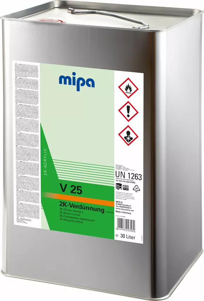 MIPA V25 2K-OHENNE NORMAALI 30L - Ohenteet automaalaukseen - 840120 - 1