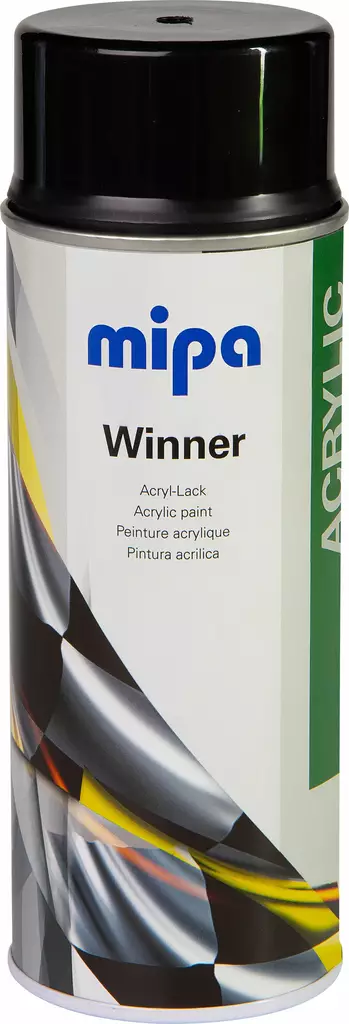 MIPA WINNER SPRAY 400ML/KIILTÄVÄ MUSTA - Auton spray pintamaalit - 216011200 - 1