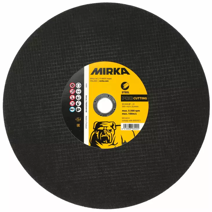 Mirka PRO Katkaisu 350x4,0x25,4mm M1A30-BF Teräs - Katkaisu-ja hiomalaikat - 75820350140 - 1