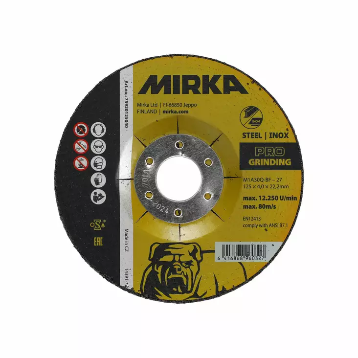 Mirka PRO Napalaikka 180x6,0x22,2mm M1A30R-BF I/S - Katkaisu-ja hiomalaikat - 75920180060 - 1