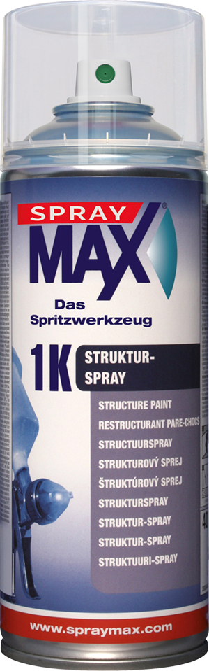 SPRAY MAX STRUKTUU. MUSTA 400ML - Peittävät Spraymaalit - SM680180 - 1