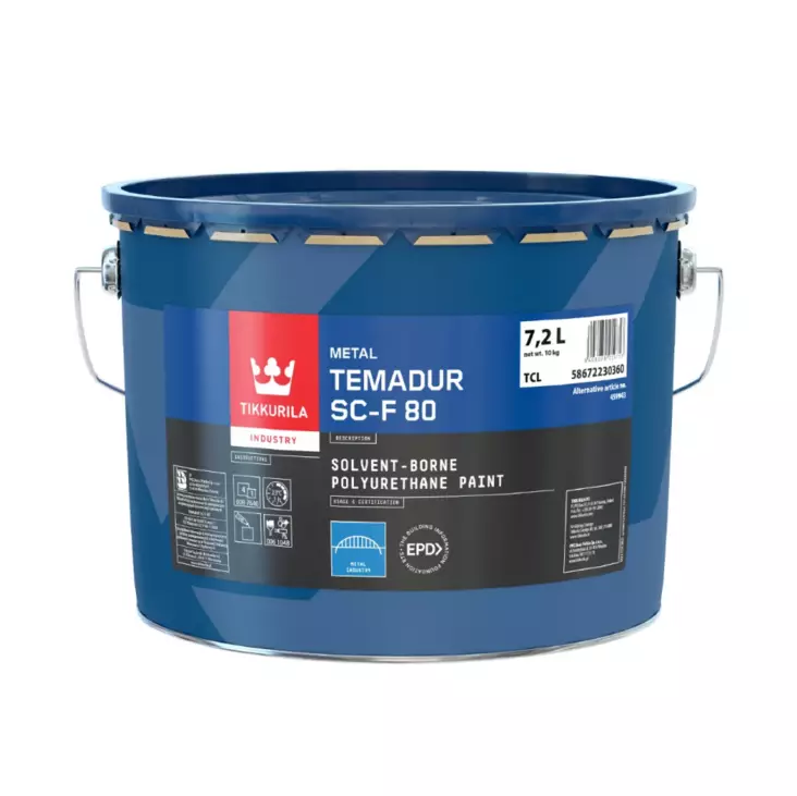 TEMADUR SC-F 80 10L AST - Polyuretaanimaalit ja -lakat - 586-10 - 1