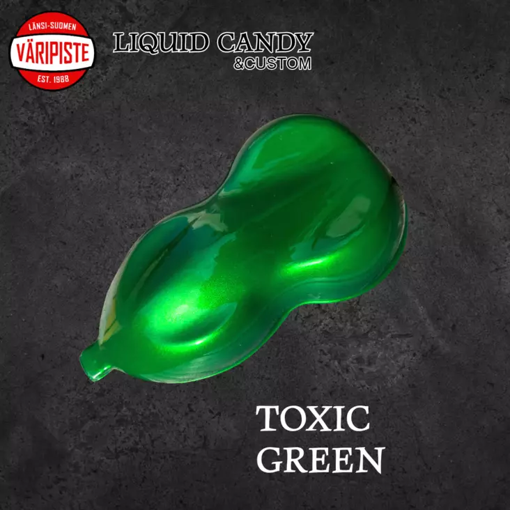 VP Toxic Green Pro Ruiskusetti 0,5L - Candy-maalit - VP-CC-04-RS050 - 1