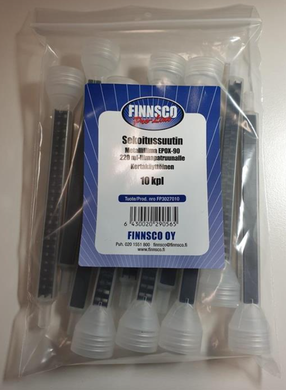 Finnsco Pro-Line Sekoitussuutin 195-220 ml (EPOX-90/Koritinan korvaaja) 10 kpl/pss - Liimat - FP3027010 - 1