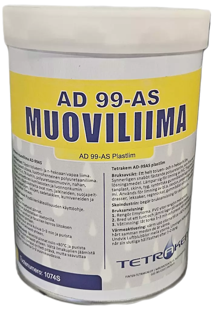 Muoviliima AD99AS 1L - Liimat - 1074S-1 - 1