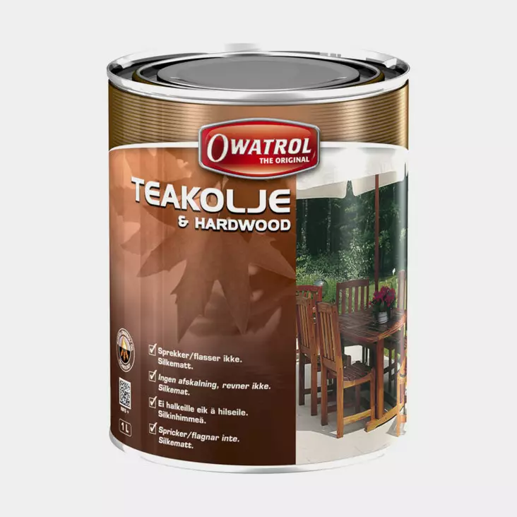 OWATROL TEAK-ÖLJY 1L - Veneen puuöljyt ja kyllästeet - 3297972008821 - 1