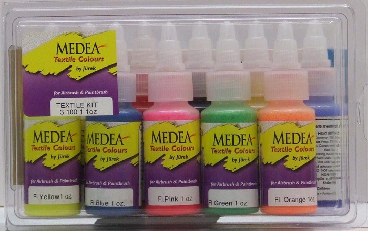 TEKSTIILIMAALI 10 KPL SETTI - Kynäruiskumaalit - 3-100-1 - 1