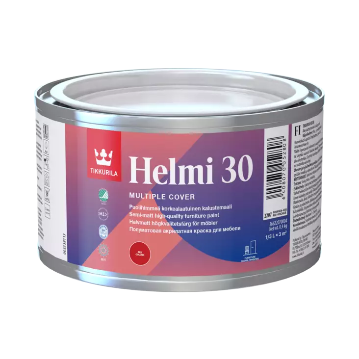 Helmi 30 Kalustevalkoinen 0.33L - Kalustemaalit, ikkunamaalit ja ovimaalit - 366595L0004 - 1