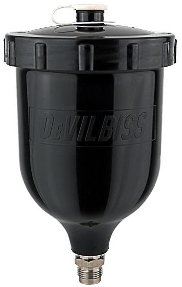 DEVILBISS YLÄSÄILIÖ LIUOT+HAPPO+UV MUSTA - Maaliruiskutarvikkeet - GFC-515 - 1