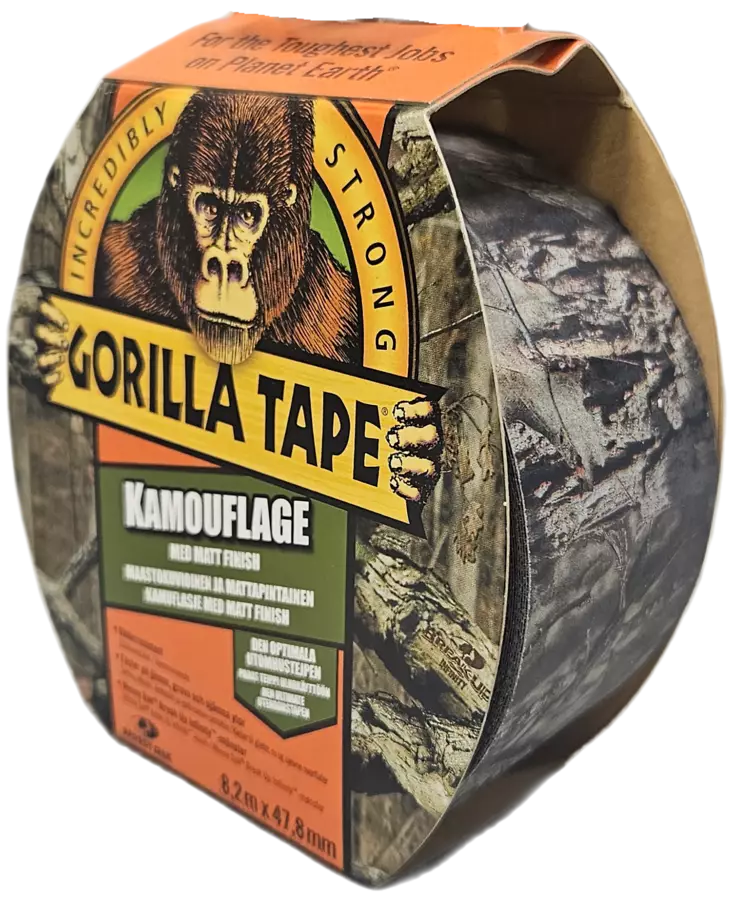 Gorilla Tape MAASTOKUVIO 8,2m x 47,8mm (8rll/ltk) - Suojausteipit - 5704947004316 - 1