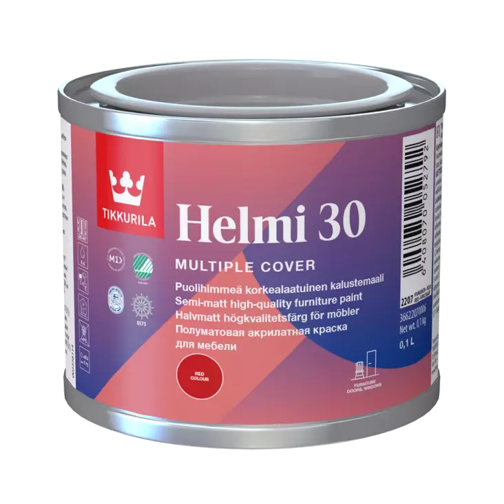 Helmi 30 Kalustevalkoinen 0.1L - Kalustemaalit, ikkunamaalit ja ovimaalit - 366595L0006 - 1