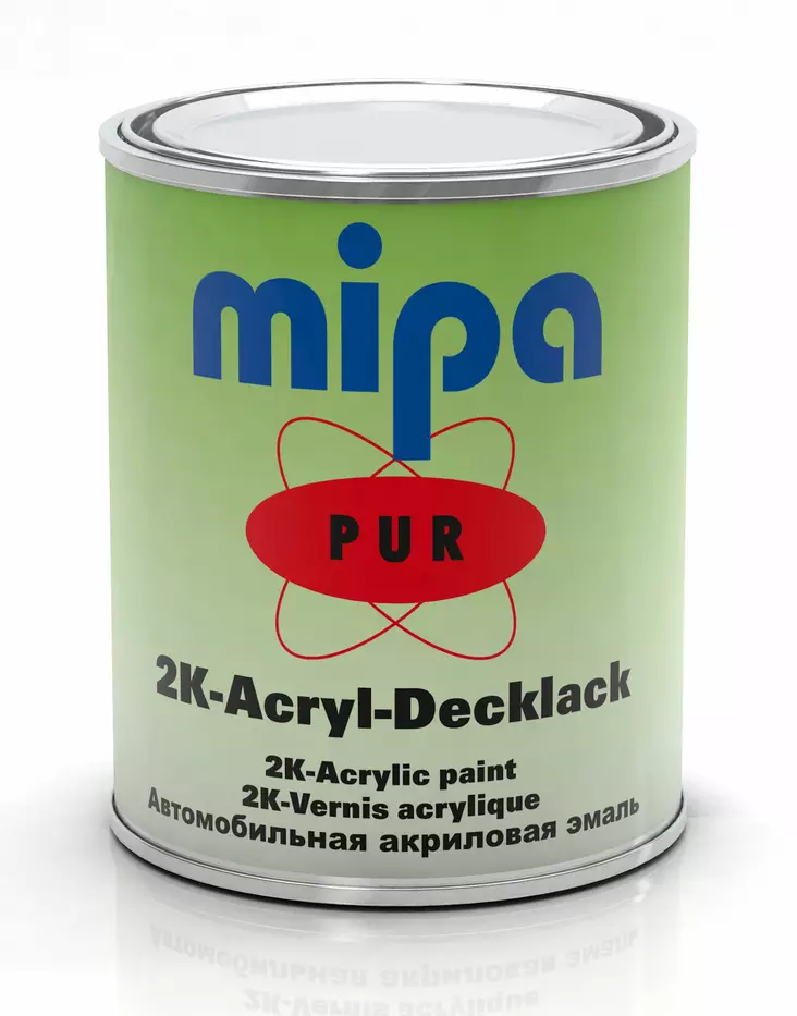 MIPA 2K-PUR-ACRYL RAL9006 1L - Raskaskalustomaalit - 840147 - 1