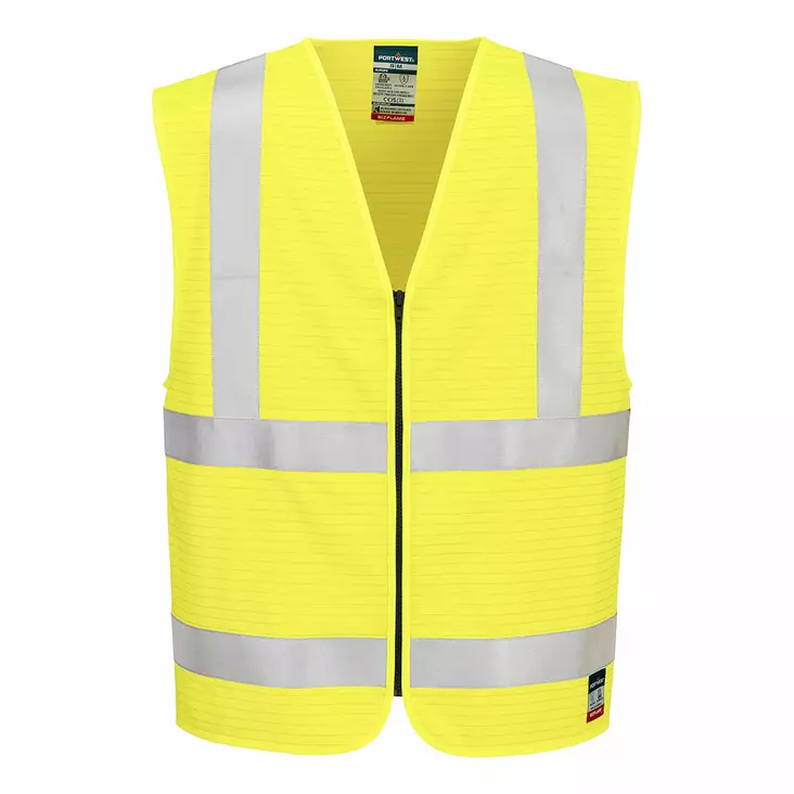 Bizflame Hi-Vis FR vetoketjullinen palosuojattu liivi - Palosuojatut liivit - FR615 - 1