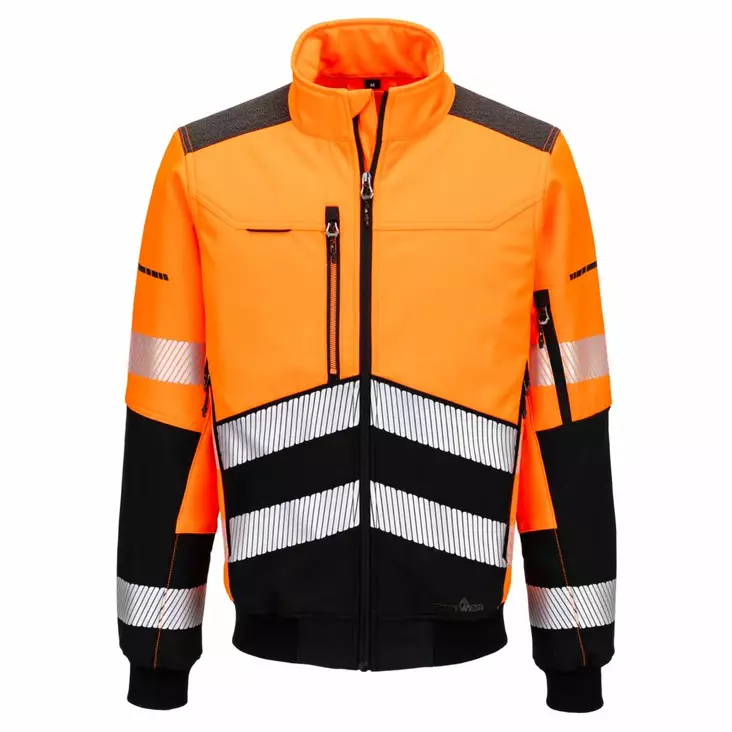 EV4 Hi-Vis Softshell Bomber-takki (3L) - Huomiotakit - EV468 - 1