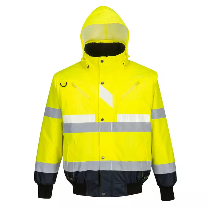 Glowtex 3-in-1 kaksiväri Hi-Vis bomber-takki - Huomiotakit - G465 - 1