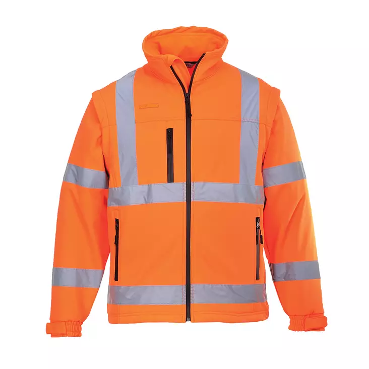 Irrotettavahihainen Hi-Vis Softshell takki (3L) - Huomiotakit - S428 - 1