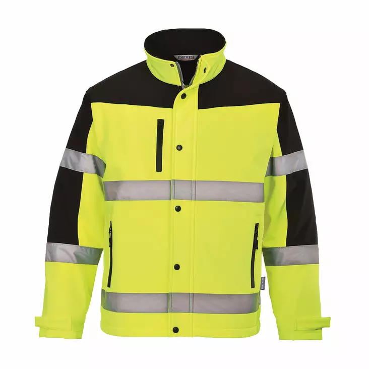Kaksiväri Softshell-takki (3L) - Huomiotakit - S429 - 1