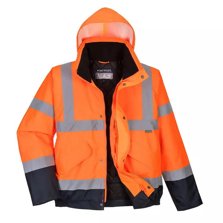 Hi-Vis kaksisävy Bomber-takki - Huomiotakit - S266 - 1
