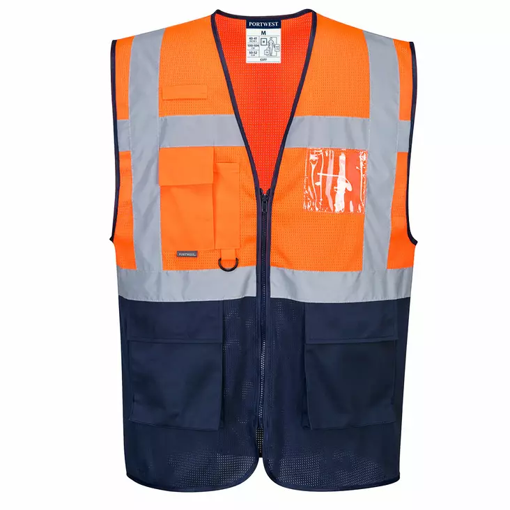 Hi-Vis kaksiväri MeshAir esimiesliivi - Huomioliivit - C377 - 1