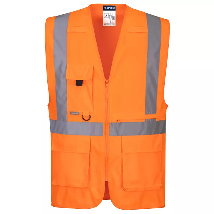 Hi-Vis Esimiesliivi sis. taskun tablettitietokoneelle - Huomioliivit - C357 - 1