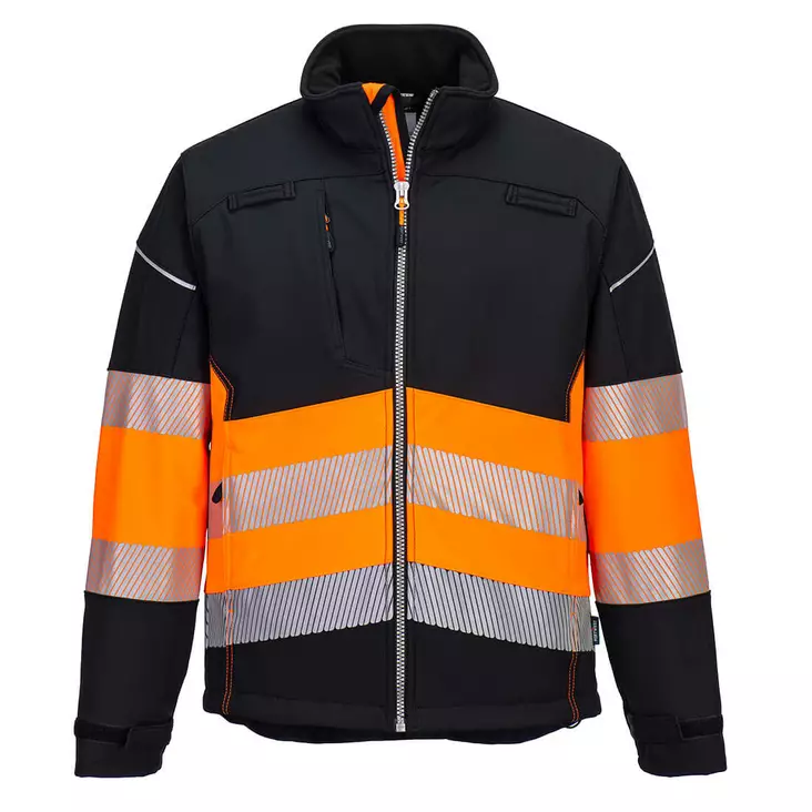 PW3 Hi-Vis Luokka 1 Softshell takki 3L - Huomiotakit - PW375 - 1