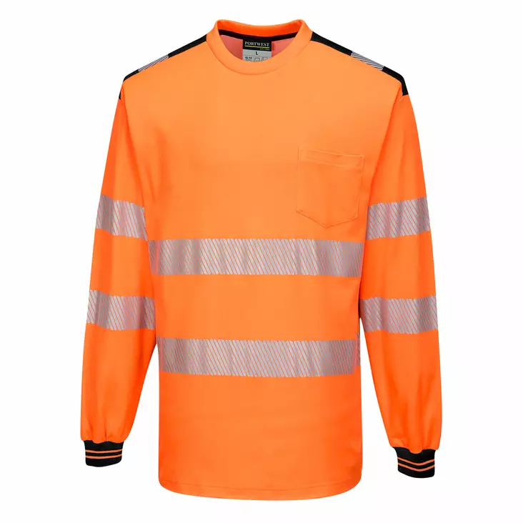 PW3 Hi-Vis Pitkähihainen t-paita - Huomiopaidat - T185 - 1