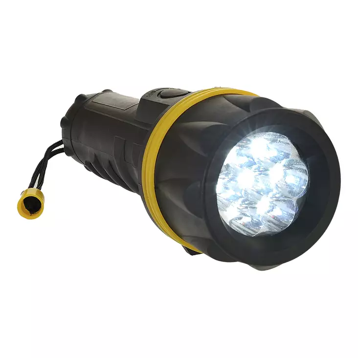 7-LED Kumipintainen taskulamppu - Otsavalot ja taskulamput - PA60 - 1