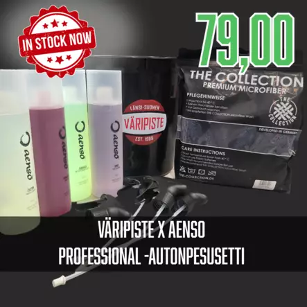 VÄRIPISTE X AENSO AUTOPESUPAKETTI - Autonpesutarvikkeet - AENSOBUCKET - 1